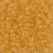 Miyuki seed beads 8/0 - Matte transparent light topaz 8-132F